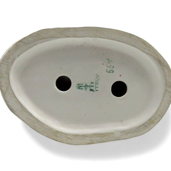 FONTANINI Italian Ceramic Child and Deer Fawn Well Figurine Italy Vintage 9" - Picture 10 of 10